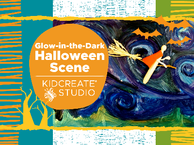  Glow-in-the-Dark Halloween Scene Workshop (4-12 Years)